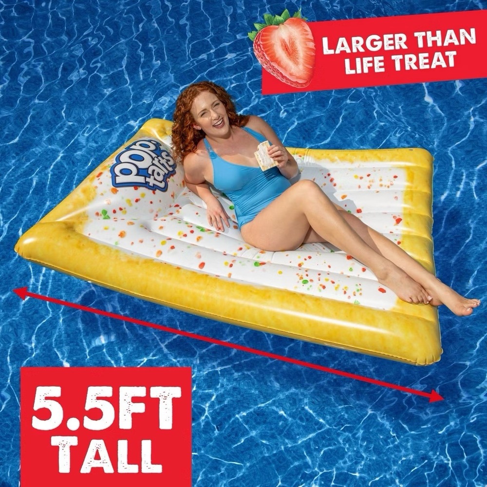 Sunny Days Entertainment Pop tart Frosted Strawberry Pool Float